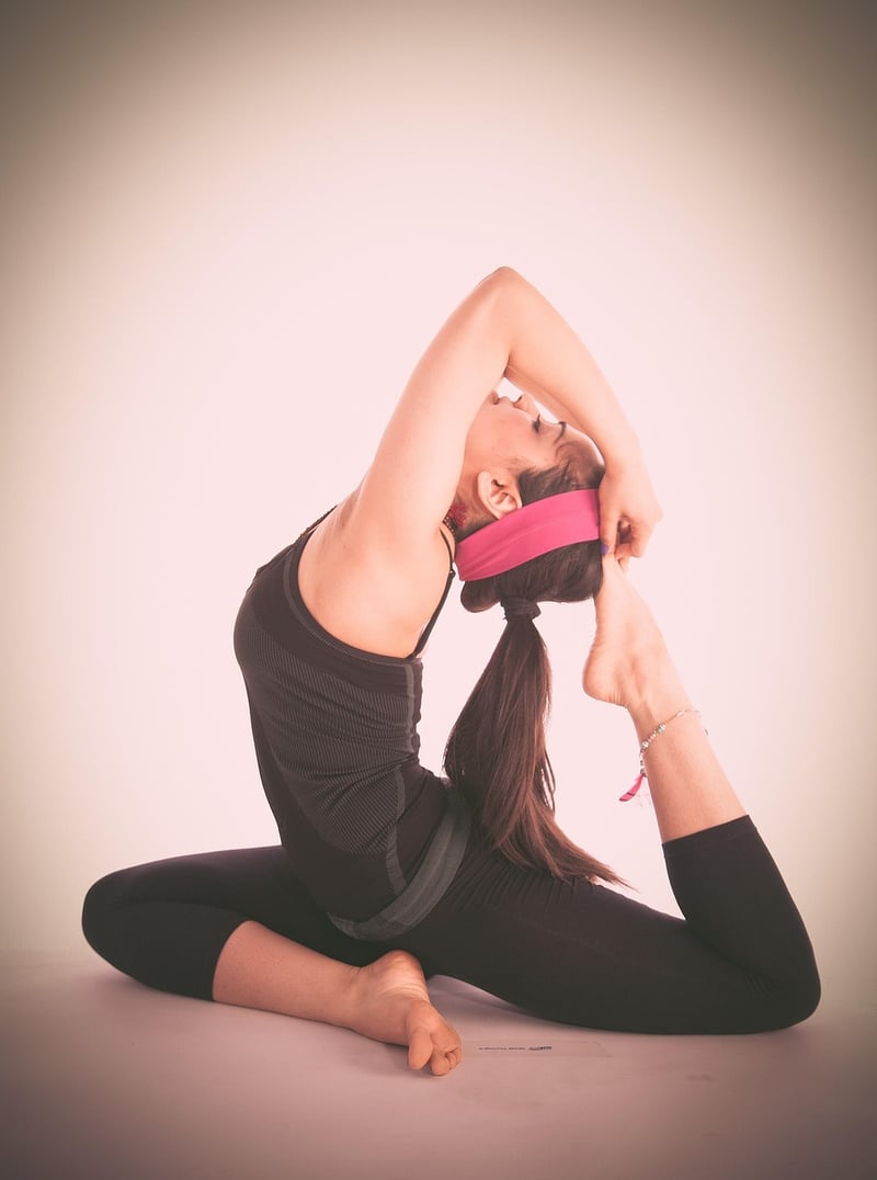 Woman Yoga Stretching